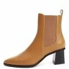Nuheel® Ankle & Bootie Nuheel Leather Booties For Women Pointed Chelsea Boots Ankle Boots Brown 11