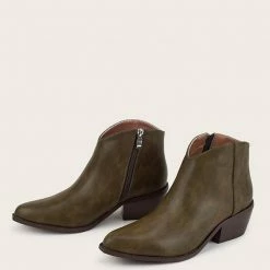 Nuheel® Ankle & Bootie Nuheel Microfiber Ankle Boots Thick Heeled Boots Bootie Platform Boots For Women 11