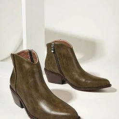 Nuheel® Ankle & Bootie Nuheel Microfiber Ankle Boots Thick Heeled Boots Bootie Platform Boots For Women 11