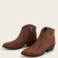 Nuheel® Ankle & Bootie Nuheel Microfiber Ankle Boots Thick Heeled Boots Bootie Platform Boots For Women 11