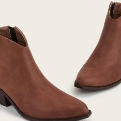 Nuheel® Ankle & Bootie Nuheel Microfiber Ankle Boots Thick Heeled Boots Bootie Platform Boots For Women 11