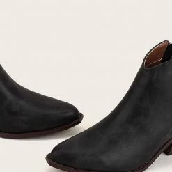 Nuheel® Ankle & Bootie Nuheel Microfiber Ankle Boots Thick Heeled Boots Bootie Platform Boots For Women 11