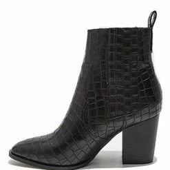 Nuheel® Ankle & Bootie Nuheel PU Ankle Boots Thick Heeled Boots Chelsea Boots For Women Bootie 11