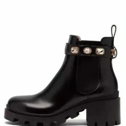 Nuheel® Ankle & Bootie Nuheel Rhinestone Platform Boots Buckle Ankle Boots Chelsea Boots Women