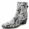 Nuheel® Ankle & Bootie Nuheel Snake Pattern Ankle Boots Thick Heeled Boots Bootie Platform Boots For Women 11