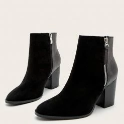 Nuheel® Nuheel Suede Ankle Boots For Women Thick Heel Chelsea Boots Bootie Platform Boots 11