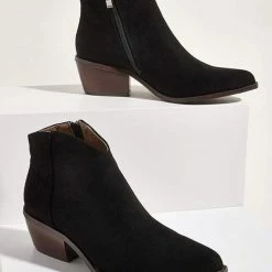 Nuheel® Nuheel Suede Ankle Boots Thick Heeled Boots Bootie Platform Boots For Women 11