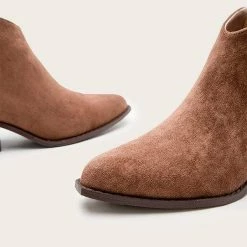 Nuheel® Nuheel Suede Ankle Boots Thick Heeled Boots Bootie Platform Boots For Women 11