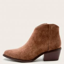 Nuheel® Nuheel Suede Ankle Boots Thick Heeled Boots Bootie Platform Boots For Women 11