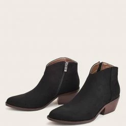 Nuheel® Nuheel Suede Ankle Boots Thick Heeled Boots Bootie Platform Boots For Women 11