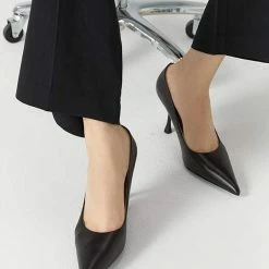 Nuheel® Nuheel Leather Stilettos Black Heels Pumps Shoes Designer Shoes 11 18 Nuheel® Nuheel Leather Stilettos Black Heels Pumps Shoes Designer Shoes 11