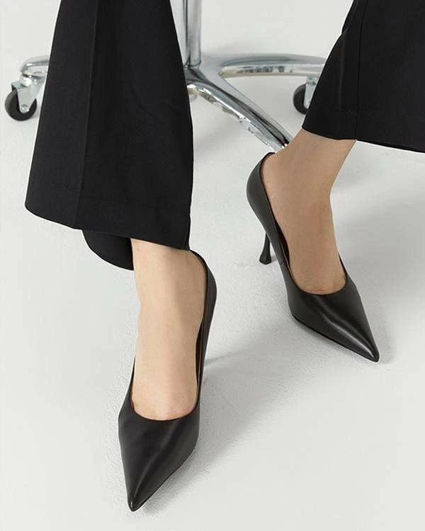 Nuheel® Nuheel Leather Stilettos Black Heels Pumps Shoes Designer Shoes 11 8 Nuheel® Nuheel Leather Stilettos Black Heels Pumps Shoes Designer Shoes 11