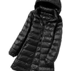 Nuheel® Nuheel Light Medium Long Women's Hooded Down Jacket Woman