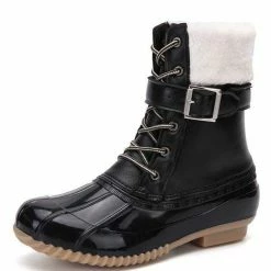 Nuheel® High Boots Nuheel Plus Velvet Snow Boots Women Waterproof Duck Boots Warm Rain Boots Winter Boots