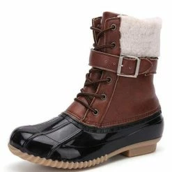 Nuheel® High Boots Nuheel Plus Velvet Snow Boots Women Waterproof Duck Boots Warm Rain Boots Winter Boots