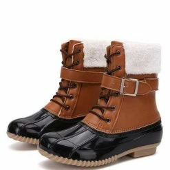 Nuheel® High Boots Nuheel Plus Velvet Snow Boots Women Waterproof Duck Boots Warm Rain Boots Winter Boots