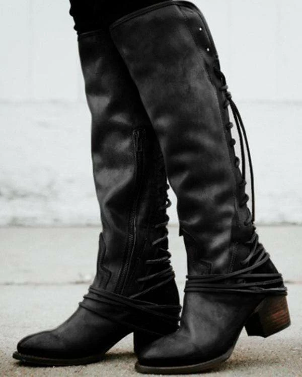 Nuheel® Nuheel Retro Straps Platform Cowgirl Boots Black Fringed Boots Western Boots 11 High Boots 3 Nuheel® Nuheel Retro Straps Platform Cowgirl Boots Black Fringed Boots Western Boots 11 High Boots