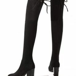 Nuheel® Nuheel Suede Thigh High Boots Stretch Knee High Boots Over The Knee Boots For Women Woman