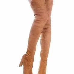 Nuheel® Nuheel Thigh High Boots Women Over The Knee Boots Stretch Suede High Heel 38 Nuheel® Nuheel Thigh High Boots Women Over The Knee Boots Stretch Suede High Heel
