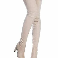 Nuheel® Nuheel Thigh High Boots Women Over The Knee Boots Stretch Suede High Heel 36 Nuheel® Nuheel Thigh High Boots Women Over The Knee Boots Stretch Suede High Heel