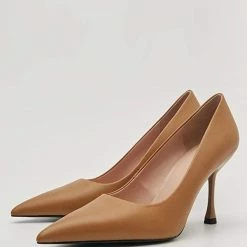 Nuheel® Nuheel Leather Stilettos Black Heels Pumps Shoes Designer Shoes 11