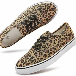 Nuheel® Woman Women's Canvas Sneakers Low Cut Canvas Shoes Lace Up Casual Tennis Shoes