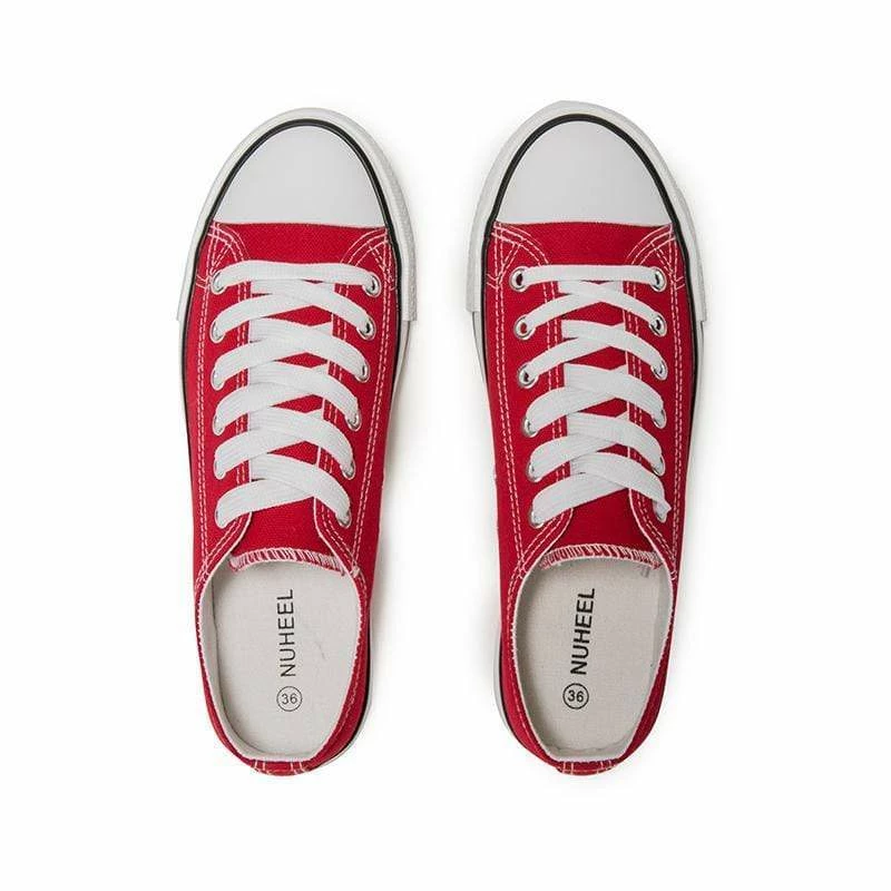 Nuheel® Women High Top Canvas Sneakers Lace Up Classic Casual Flat Walking Shoes Woman 9 Nuheel® Women High Top Canvas Sneakers Lace Up Classic Casual Flat Walking Shoes Woman