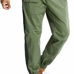 Nuheel® Man NUHEEL Men's Tapered Cargo Pants Slim Fit Jogger Pant Casual Drawstring Trousers