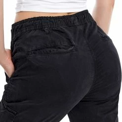 Nuheel® NUHEEL Cargo Pants High Waisted Pocket Tactical Joggin Military Straight Slim Fit For Women