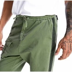 Nuheel® Man NUHEEL Men's Tapered Cargo Pants Slim Fit Jogger Pant Casual Drawstring Trousers