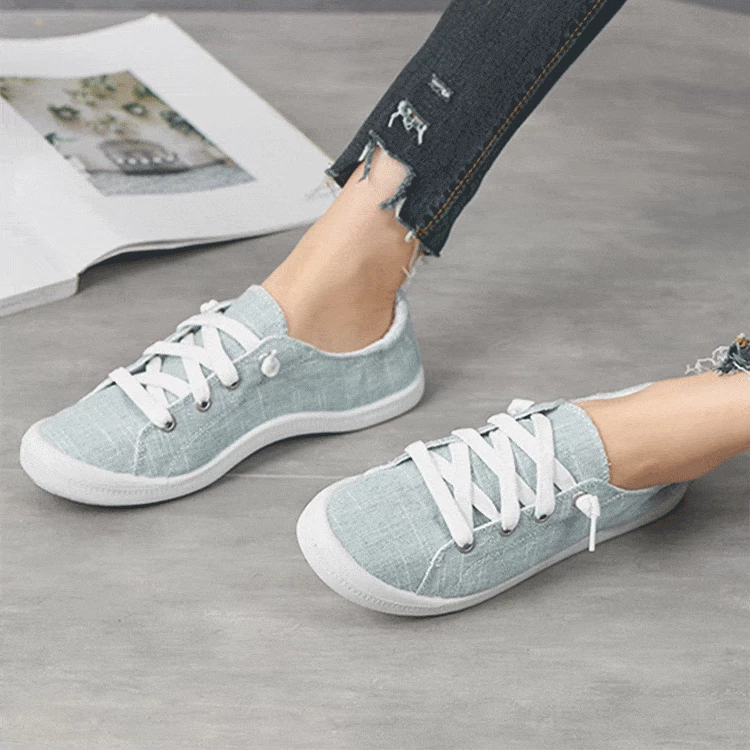 Nuheel® Women's Low Top Canvas Sneakers Slip On Soft Casual Shoes White Stripe Tie Dye Fashion Sneakers For Women 15 Nuheel® Women's Low Top Canvas Sneakers Slip On Soft Casual Shoes White Stripe Tie Dye Fashion Sneakers For Women