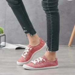 Nuheel® Women's Low Top Canvas Sneakers Slip On Soft Casual Shoes White Stripe Tie Dye Fashion Sneakers For Women 26 Nuheel® Women's Low Top Canvas Sneakers Slip On Soft Casual Shoes White Stripe Tie Dye Fashion Sneakers For Women