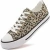 Nuheel® Sneakers For Women Glitter Gold Canvas Low Top Lace-up Classic Casual Shoes