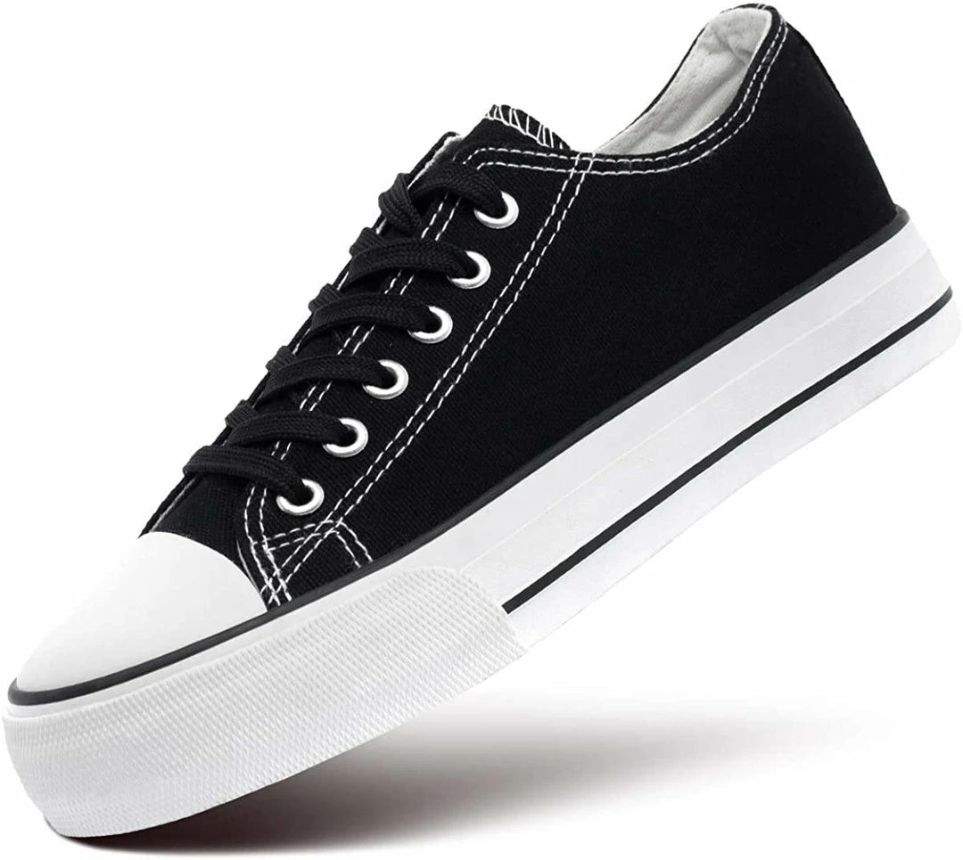 Nuheel® Woman Women's Trend Leopard Canvas Sneakers Low Top Flatform Shoes 16 Nuheel® Woman Women's Trend Leopard Canvas Sneakers Low Top Flatform Shoes