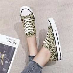 Nuheel® Sneakers For Women Glitter Gold Canvas Low Top Lace-up Classic Casual Shoes