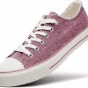 Nuheel® Sneakers For Women Purple Canvas Low Top Lace-up Classic Casual Shoes