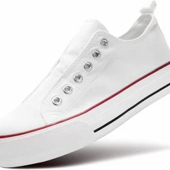 Nuheel Woman Womens Canvas Sneakers Slip Casual Shoes