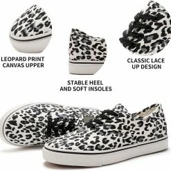 Nuheel® Woman Women's Canvas Sneakers Low Cut Canvas Shoes Lace Up Casual Tennis Shoes