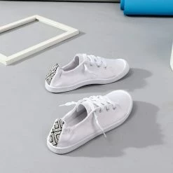 Nuheel® Women's Low Top Canvas Sneakers Slip On Soft Casual Shoes White Stripe Tie Dye Fashion Sneakers For Women 21 Nuheel® Women's Low Top Canvas Sneakers Slip On Soft Casual Shoes White Stripe Tie Dye Fashion Sneakers For Women