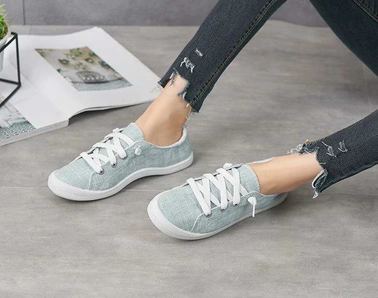 Nuheel® Women's Low Top Canvas Sneakers Slip On Soft Casual Shoes White Stripe Tie Dye Fashion Sneakers For Women 13 Nuheel® Women's Low Top Canvas Sneakers Slip On Soft Casual Shoes White Stripe Tie Dye Fashion Sneakers For Women