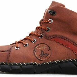 Nuheel® Chukka Boots For Men Hand Stitching Soft Leather Ankle Boots Casual Flat Loafers