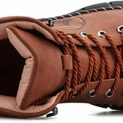 Nuheel® Chukka Boots For Men Hand Stitching Soft Leather Ankle Boots Casual Flat Loafers