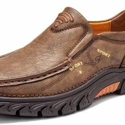 Nuheel® Mens Slip On Loafer Leather Casual Oxford Shoes Hand Stitching