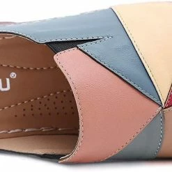 Nuheel® Woman Clogs Shoes For Women Summer Leather Slippers Loafers