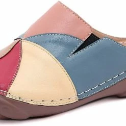 Nuheel® Woman Clogs Shoes For Women Summer Leather Slippers Loafers