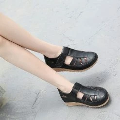 Nuheel® Sandals For Women Summer Platform Wedge Thong Sandals Close Toe Sandals Woman 42 Nuheel® Sandals For Women Summer Platform Wedge Thong Sandals Close Toe Sandals Woman