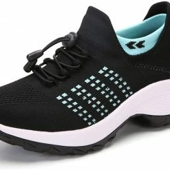 Nuheel® Woman Womens Slip On Walking Shoes Arch Support Sock Sneakers Comfy Nursing Shoes 98 Nuheel® Woman Womens Slip On Walking Shoes Arch Support Sock Sneakers Comfy Nursing Shoes