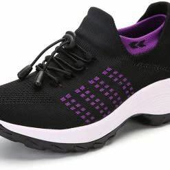 Nuheel® Woman Womens Slip On Walking Shoes Arch Support Sock Sneakers Comfy Nursing Shoes 71 Nuheel® Woman Womens Slip On Walking Shoes Arch Support Sock Sneakers Comfy Nursing Shoes