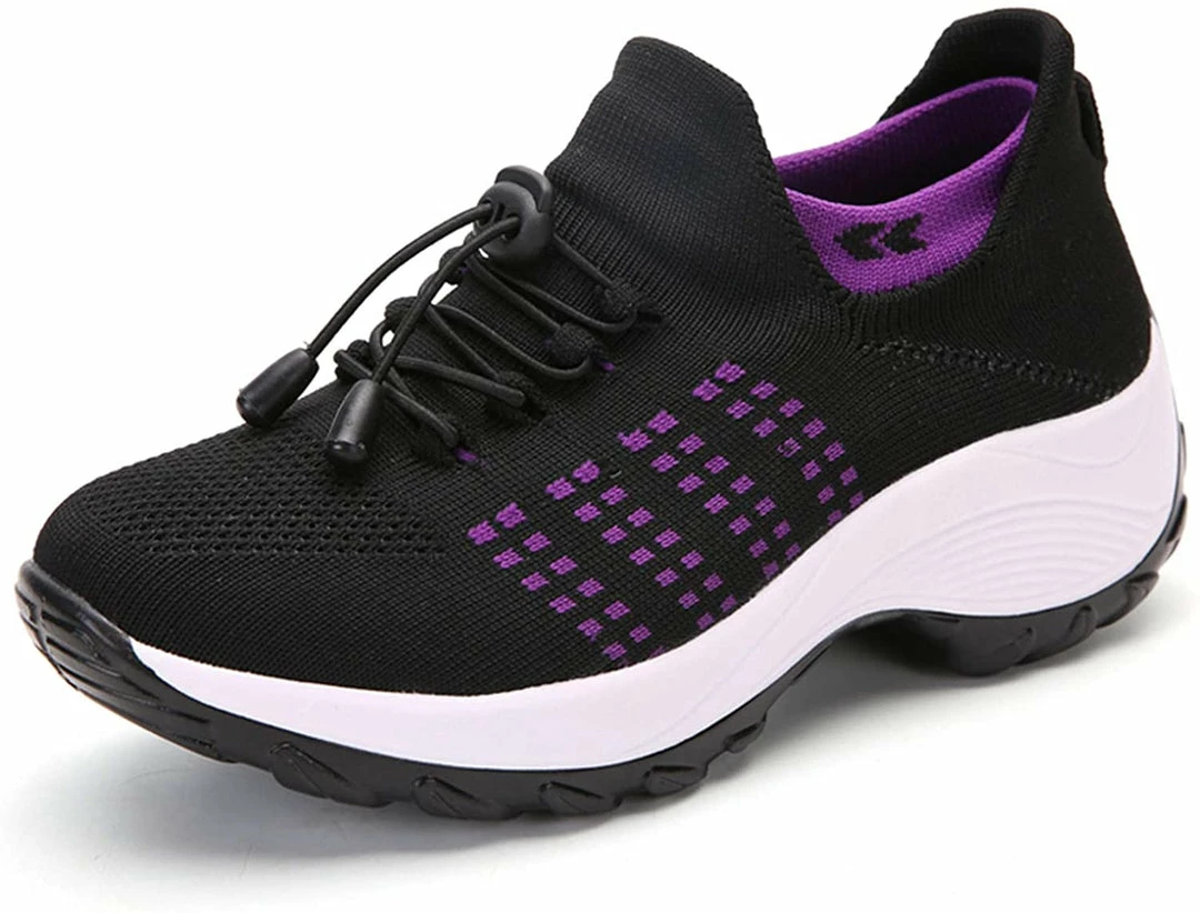 Nuheel® Woman Womens Slip On Walking Shoes Arch Support Sock Sneakers Comfy Nursing Shoes 16 Nuheel® Woman Womens Slip On Walking Shoes Arch Support Sock Sneakers Comfy Nursing Shoes