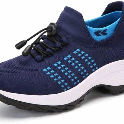 Nuheel® Woman Womens Slip On Walking Shoes Arch Support Sock Sneakers Comfy Nursing Shoes 78 Nuheel® Woman Womens Slip On Walking Shoes Arch Support Sock Sneakers Comfy Nursing Shoes